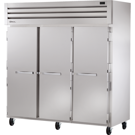 True STR3F-3S-HC Reach-In Solid Swing Door Freezer with Hydrocarbon Refrigerant