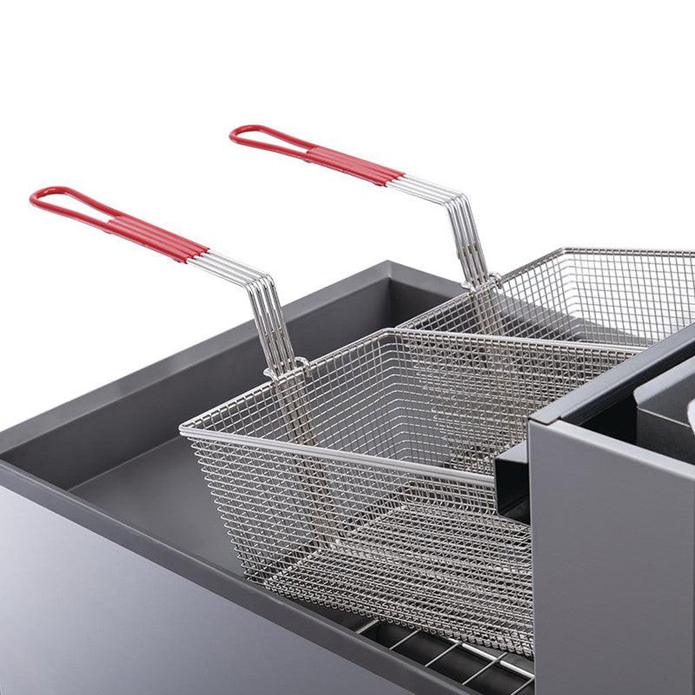 Dukers DCF4-NG Natural Gas Fryer with 4 Tube Burners image 3