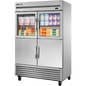 True T-49-2-G-2-HC~FGD01 Reach-In Combination Half Swing Door Refrigerator with Hydrocarbon Refrigerant