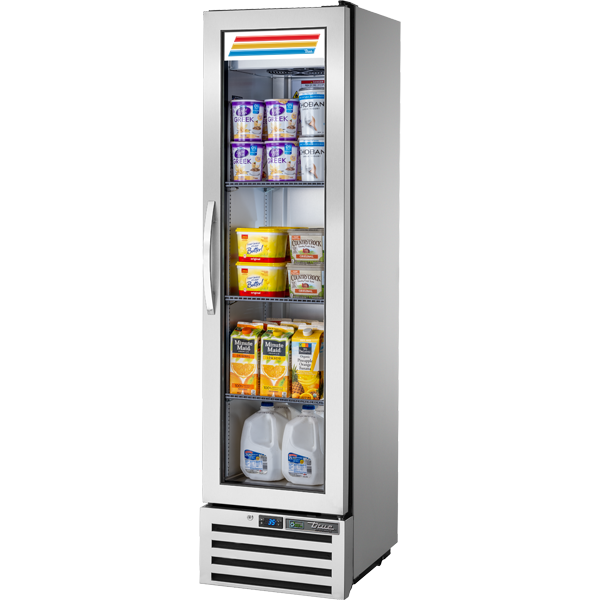 True T-11G-HC~FGD01 Reach-In Glass Swing Door Refrigerator with Hydrocarbon Refrigerant