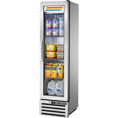True T-11G-HC~FGD01 Reach-In Glass Swing Door Refrigerator with Hydrocarbon Refrigerant