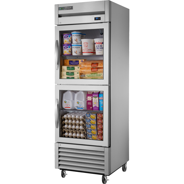 True T-23G-2-HC~FGD01 Reach-In Glass Half Swing Door Refrigerator with Hydrocarbon Refrigerant