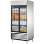 True TSD-33G-HC-LD Reach-In Solid Slide Door Refrigerator with Hydrocarbon Refrigerant & LED Lighting