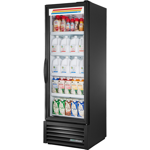 True CVM-27-HC~EGC01 Swing Door Curved Edge Refrigerator with Hydrocarbon Refrigerant - view 3