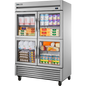 True T-49G-4-HC~FGD01 Reach-In Glass Half Swing Door Refrigerator with Hydrocarbon Refrigerant