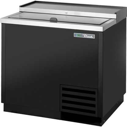 True TD-36-12-HC Solid Slide Lid Deep Well Horizontal Bottle Cooler with Hydrocarbon Refrigerant