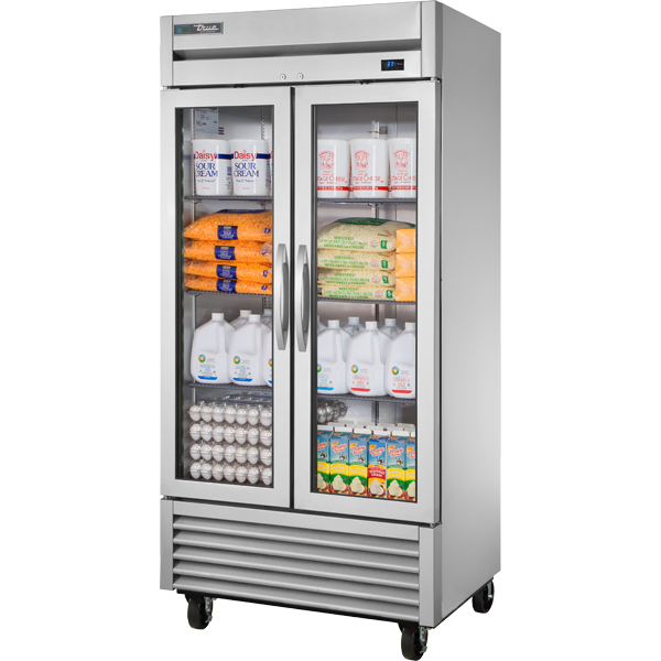 True T-35G-HC~FGD01 Reach-In Glass Swing Door Refrigerator with Hydrocarbon Refrigerant