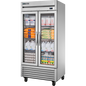 True T-35G-HC~FGD01 Reach-In Glass Swing Door Refrigerator with Hydrocarbon Refrigerant