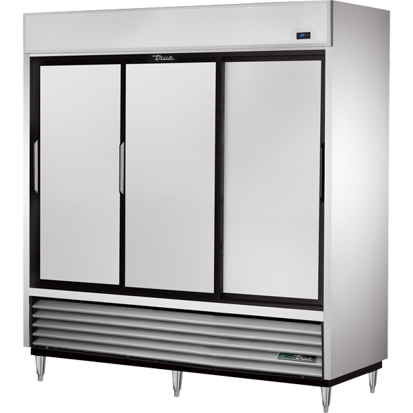 True TSD-69-HC Reach-In Solid Slide Door Refrigerator with Hydrocarbon Refrigerant