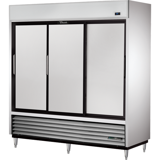 True TSD-69-HC Reach-In Solid Slide Door Refrigerator with Hydrocarbon Refrigerant