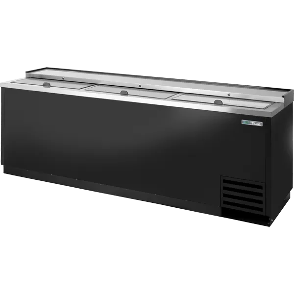True TD-95-38-HC Solid Slide Lid Deep Well Horizontal Bottle Cooler with Hydrocarbon Refrigerant