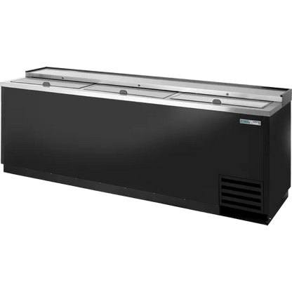True TD-95-38-HC Solid Slide Lid Deep Well Horizontal Bottle Cooler with Hydrocarbon Refrigerant