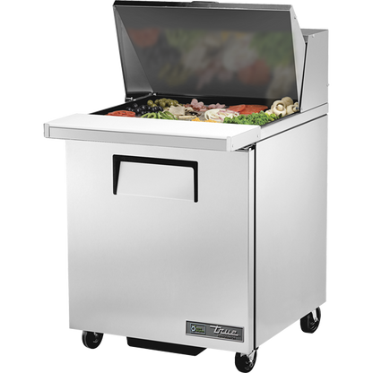 True TSSU-27-12M-B-HC Mega-Top Solid Door Sandwich/Salad Unit with Hydrocarbon Refrigerant