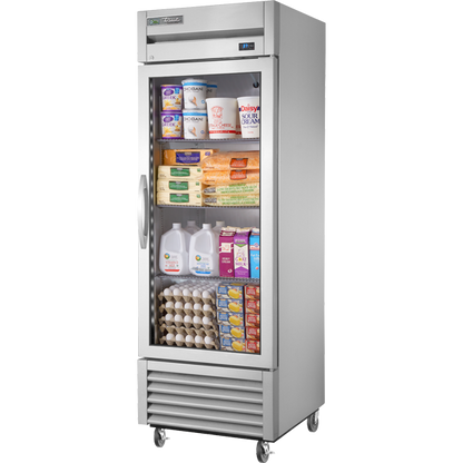 True TS-23G-HC~FGD01 Reach-In Glass Swing Door Stainless Steel Refrigerator with Hydrocarbon Refrigerant