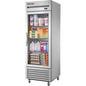 True TS-23G-HC~FGD01 Reach-In Glass Swing Door Stainless Steel Refrigerator with Hydrocarbon Refrigerant