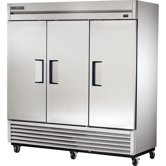 True TS-72-HC Reach-In Solid Swing Door Stainless Steel Refrigerator with Hydrocarbon Refrigerant