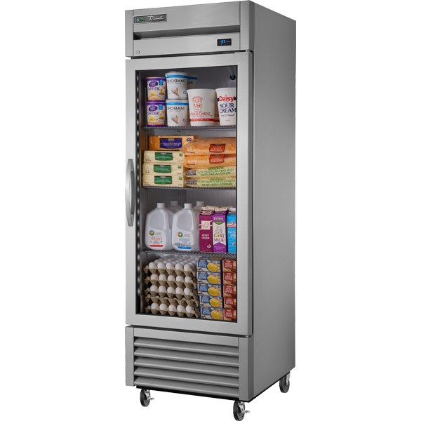 True T-23G-HC~FGD01 Reach-In Glass Swing Door Refrigerator with Hydrocarbon Refrigerant