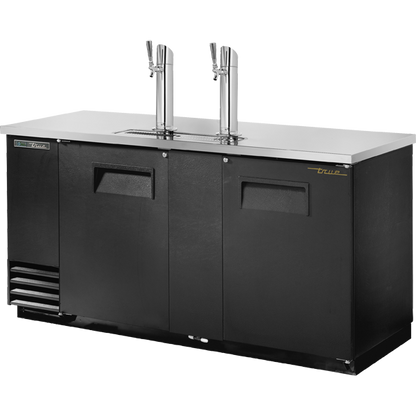 True TDD-3-HC Solid Swing Door Direct Draw Beer Dispenser with Hydrocarbon Refrigerant