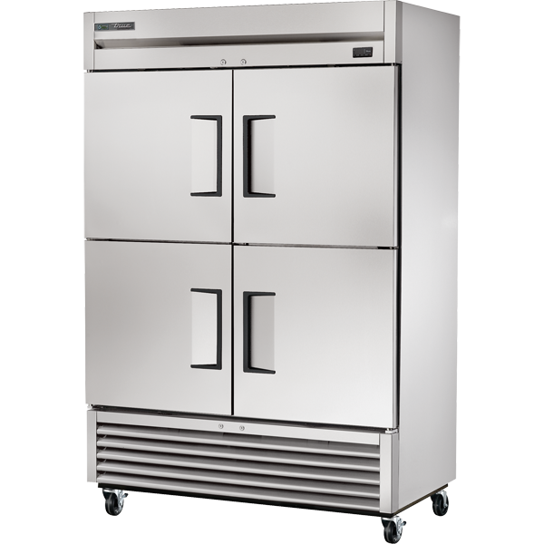 True TS-49-4-HC Reach-In Solid Half Swing Door Stainless Steel Refrigerator with Hydrocarbon Refrigerant