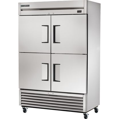 True TS-49-4-HC Reach-In Solid Half Swing Door Stainless Steel Refrigerator with Hydrocarbon Refrigerant