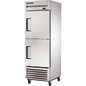 True TS-23-2-HC Reach-In Solid Half Swing Door Stainless Steel Refrigerator with Hydrocarbon Refrigerant