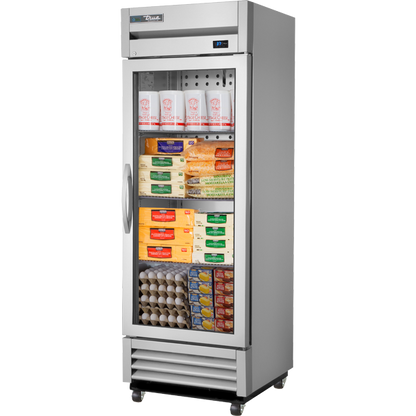 True T-19G-HC~FGD01 Reach-In Glass Swing Door Refrigerator with Hydrocarbon Refrigerant