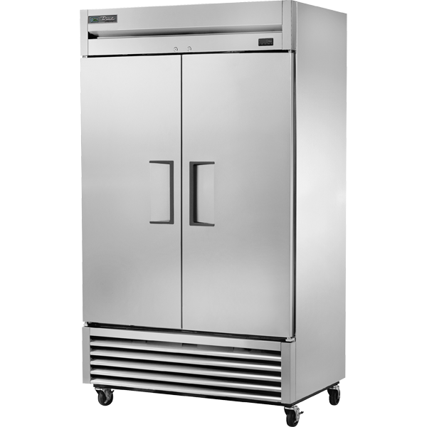 True TS-43-HC Reach-In Solid Swing Door Stainless Steel Refrigerator with Hydrocarbon Refrigerant