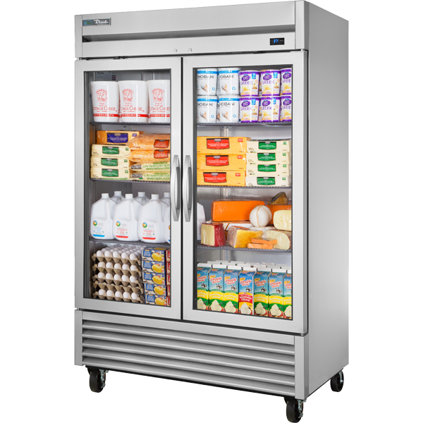 True TS-49G-HC~FGD01 Reach-In Glass Swing Door Refrigerator with Hydrocarbon Refrigerant