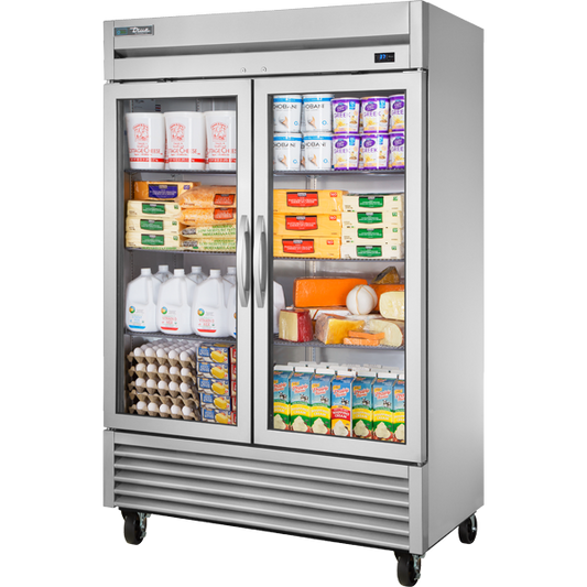 True TS-49G-HC~FGD01 Reach-In Glass Swing Door Refrigerator with Hydrocarbon Refrigerant